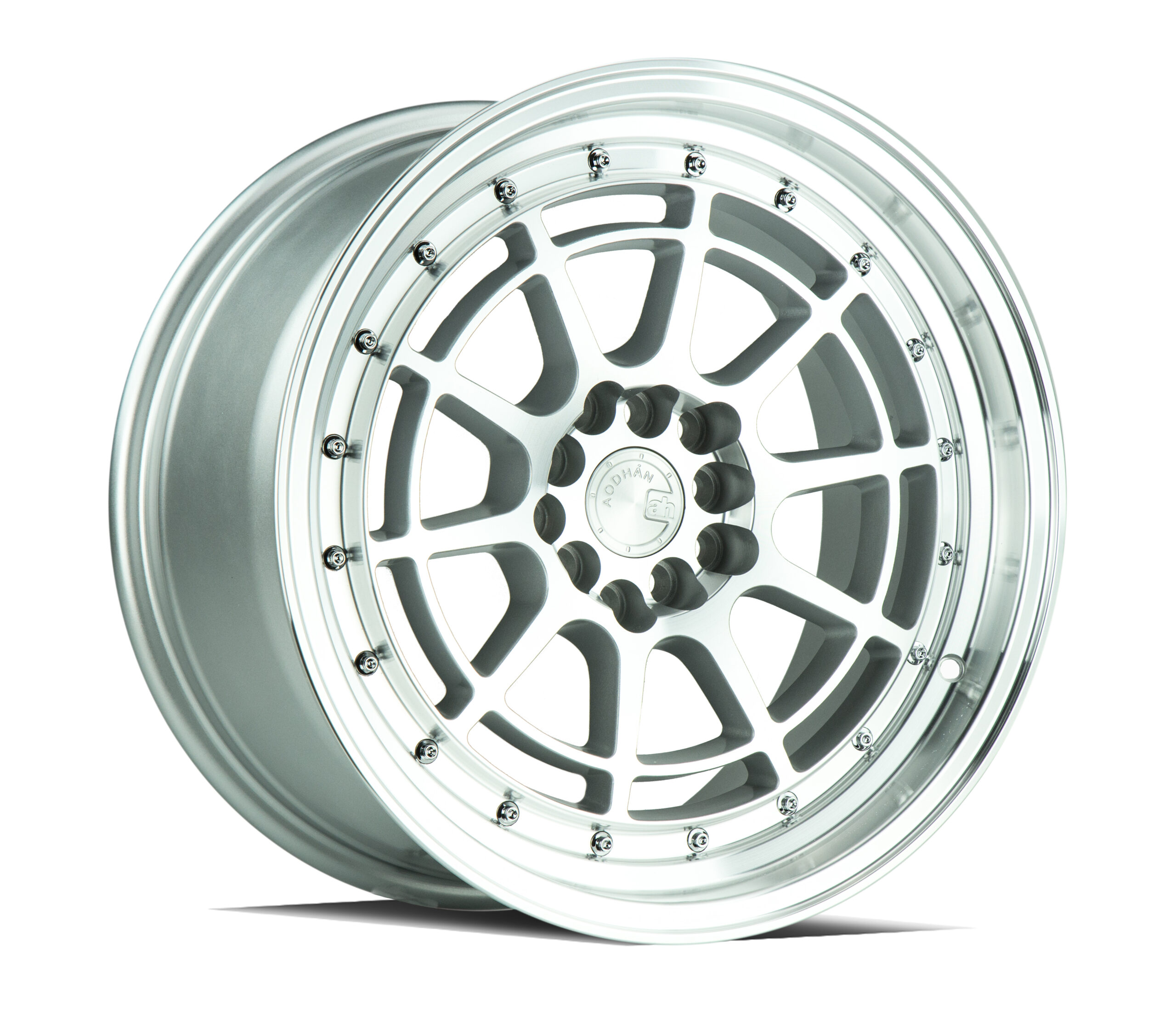 Aodhan Wheels AH04 17x9 5x100/114.3 73.1 Hub 25 ET Silver w/Machined Face