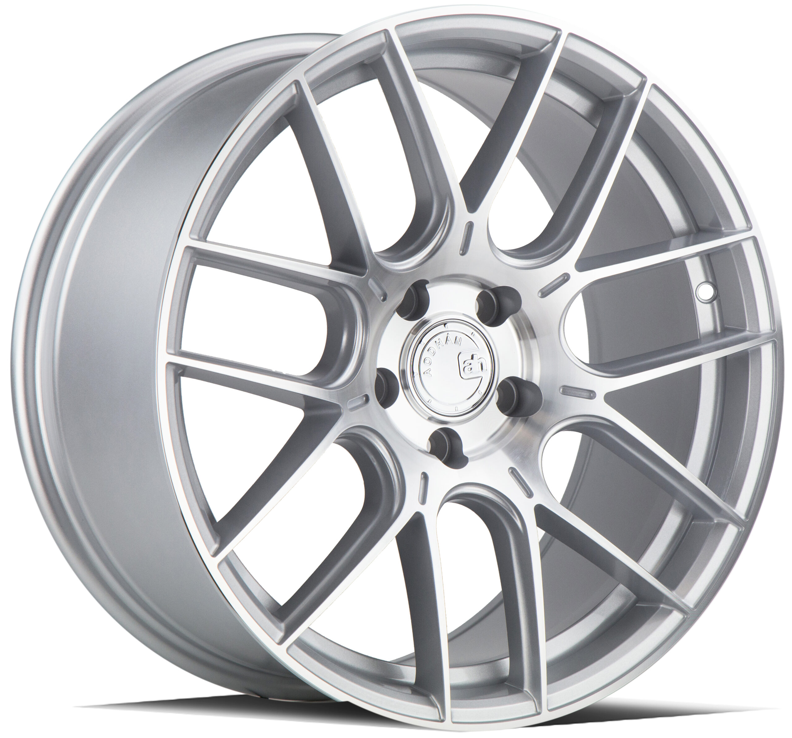 Aodhan Wheels AH-X 19x8.5 5x114.3 73.1 Hub 35 ET Gloss Silver Machined Face
