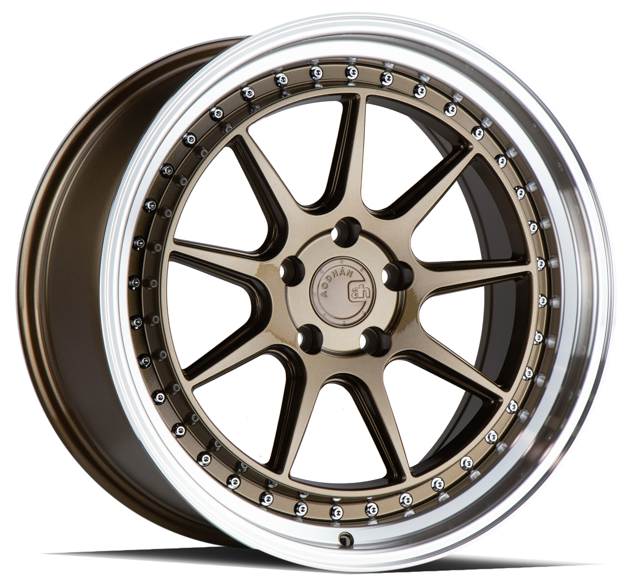 Aodhan Wheels DS-X 18x9.5 5x114.3 73.1 Hub 15 ET Bronze w/Machined Lip